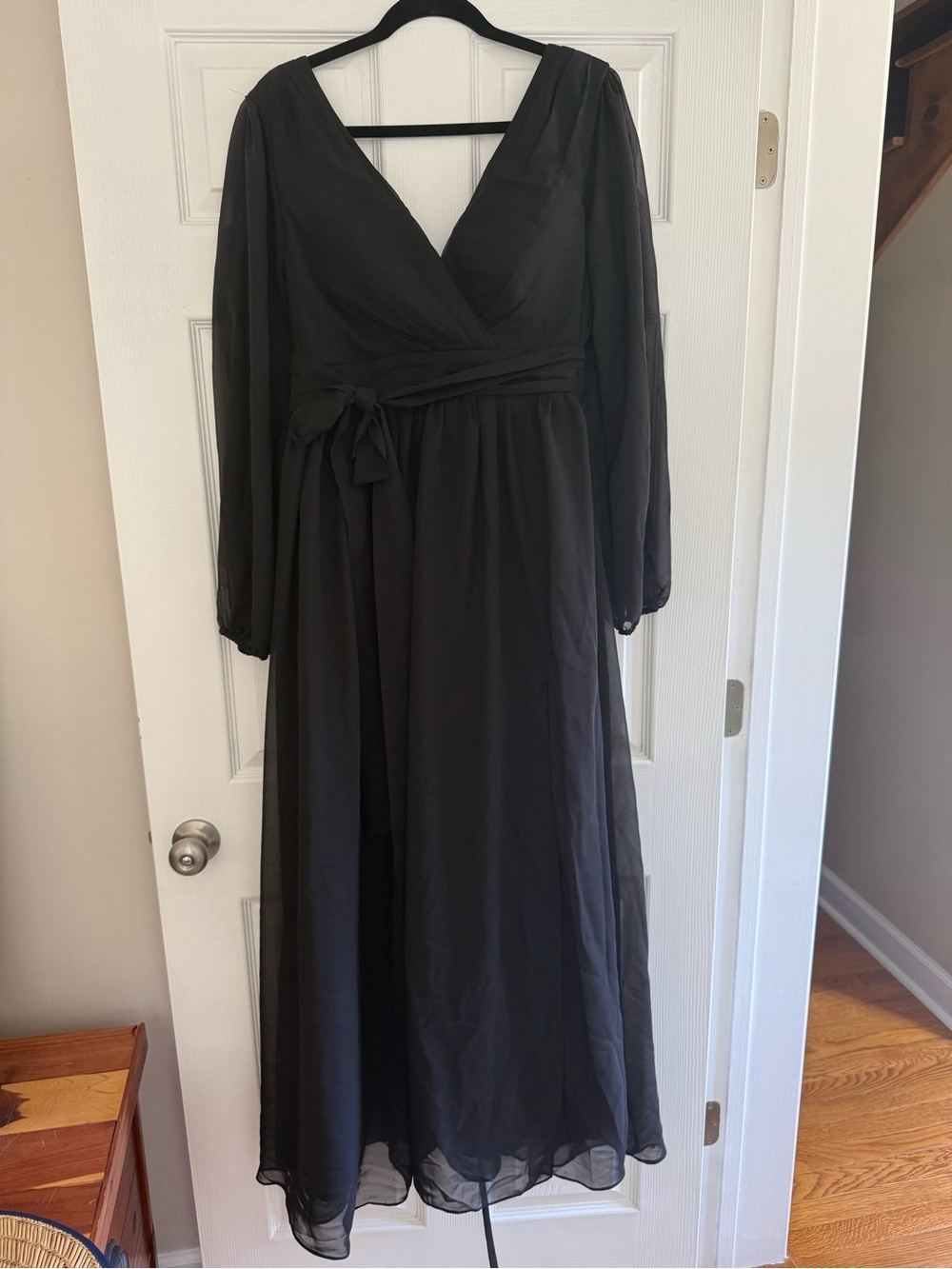 Black Long Sleeve Corset Dress